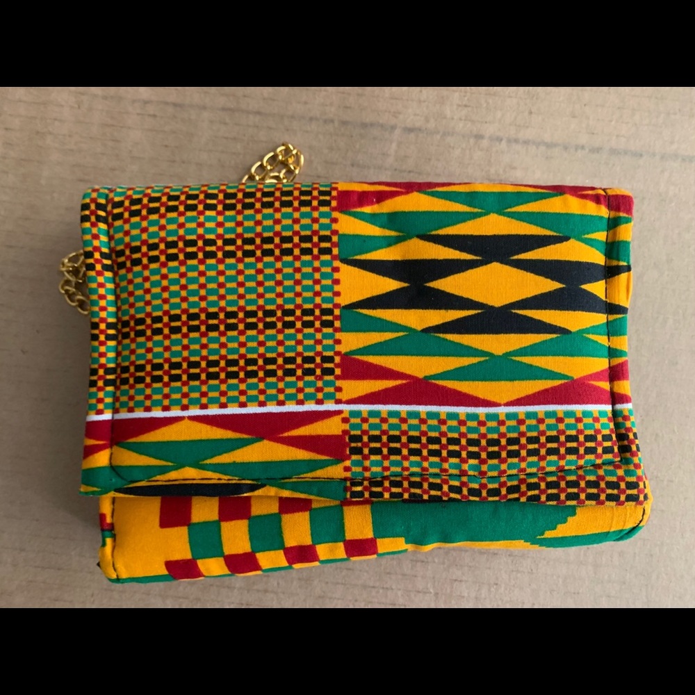 Ankara kente clutch wallet purse